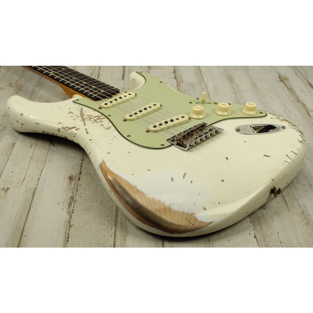 Fender NEW Fender Custom Shop NAMM Limited Edition 1962 Stratocaster - Heavy Relic - Aged Olympic White (434)