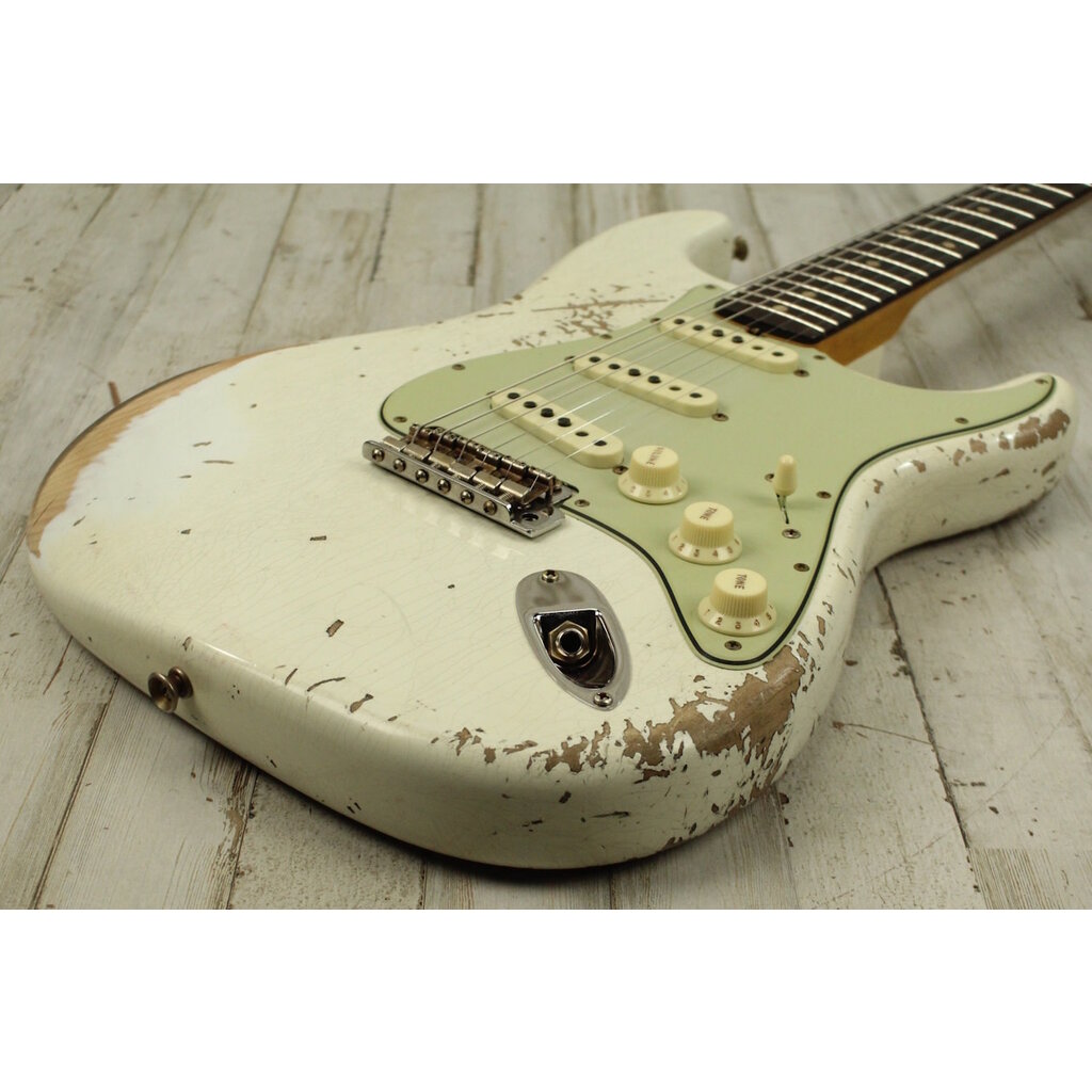 Fender NEW Fender Custom Shop NAMM Limited Edition 1962 Stratocaster - Heavy Relic - Aged Olympic White (434)