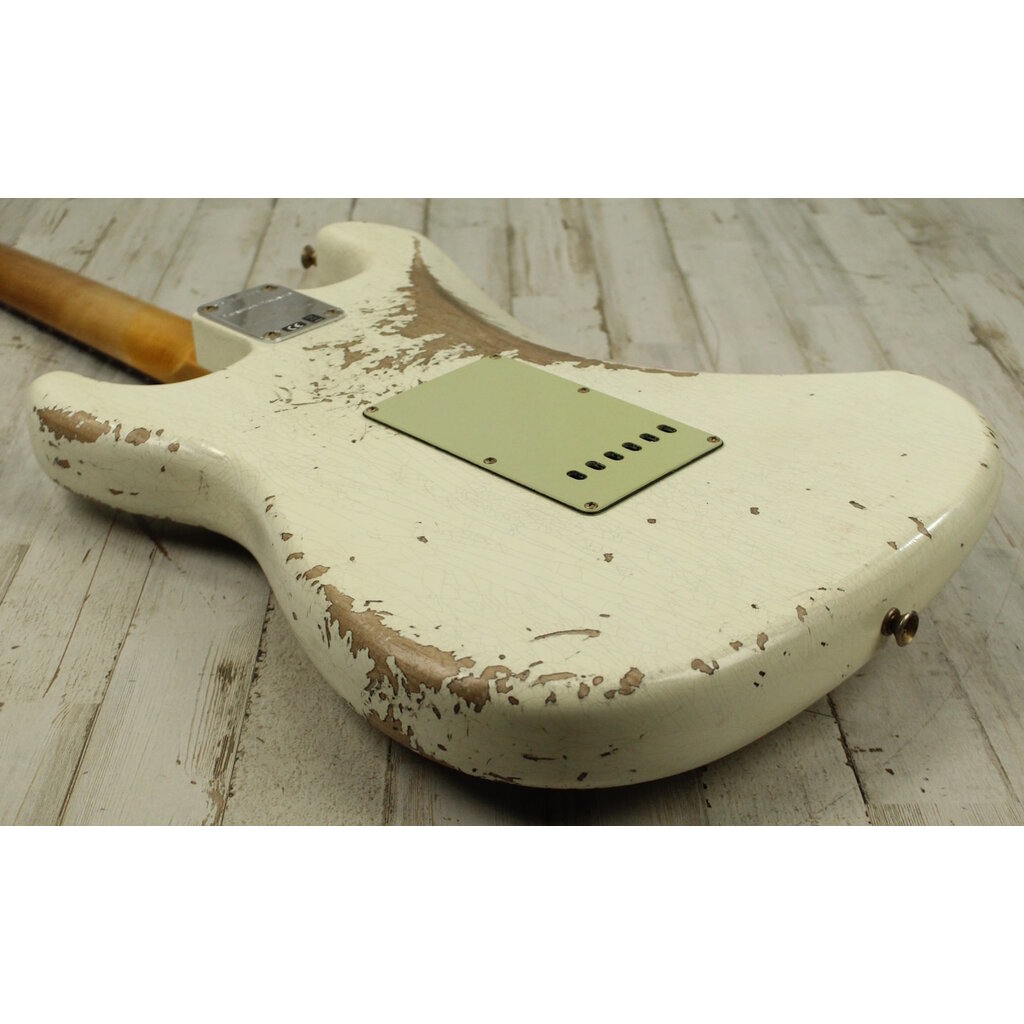 Fender NEW Fender Custom Shop NAMM Limited Edition 1962 Stratocaster - Heavy Relic - Aged Olympic White (434)