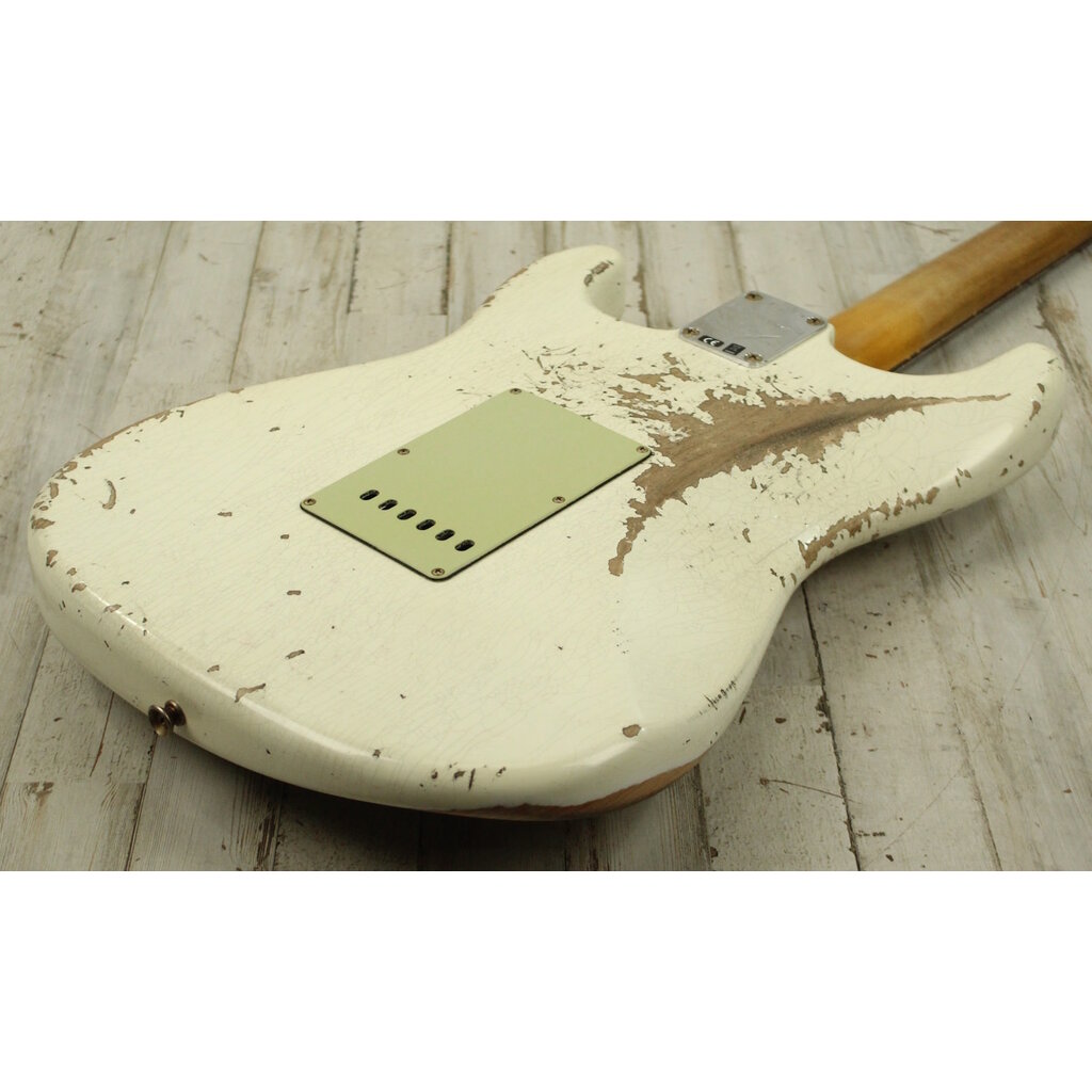 Fender NEW Fender Custom Shop NAMM Limited Edition 1962 Stratocaster - Heavy Relic - Aged Olympic White (434)