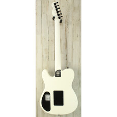 Fender DEMO Fender Jack White Triplesonic Acoustasonic Telecaster - Satin Arctic White w/ Black Top (042)