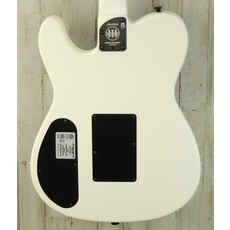 Fender DEMO Fender Jack White Triplesonic Acoustasonic Telecaster - Satin Arctic White w/ Black Top (042)