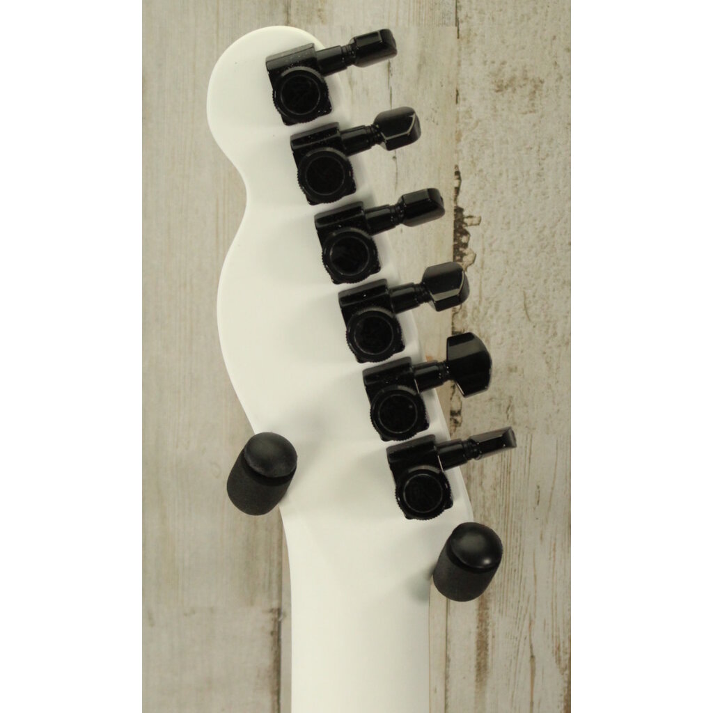Fender DEMO Fender Jack White Triplesonic Acoustasonic Telecaster - Satin Arctic White w/ Black Top (042)