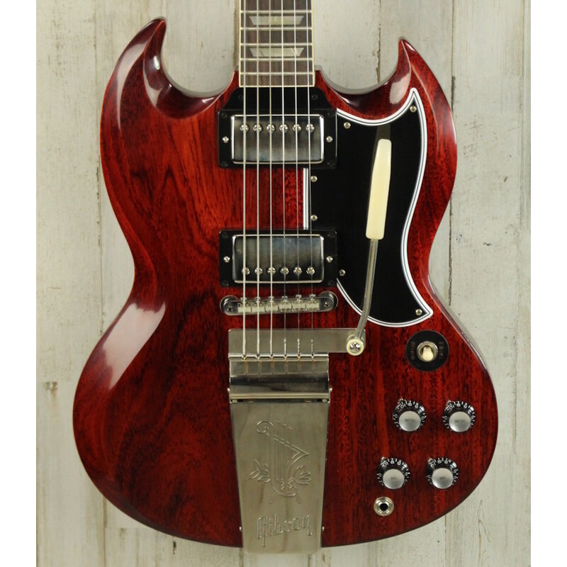 Gibson Custom NEW Gibson Custom 1964 SG Standard Reissue with Maestro Vibrola VOS - Cherry Red (304)