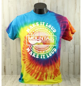 MME NEW Mountain Music Exchange 'Make It Loud' T-Shirt - Tie Dye - Large