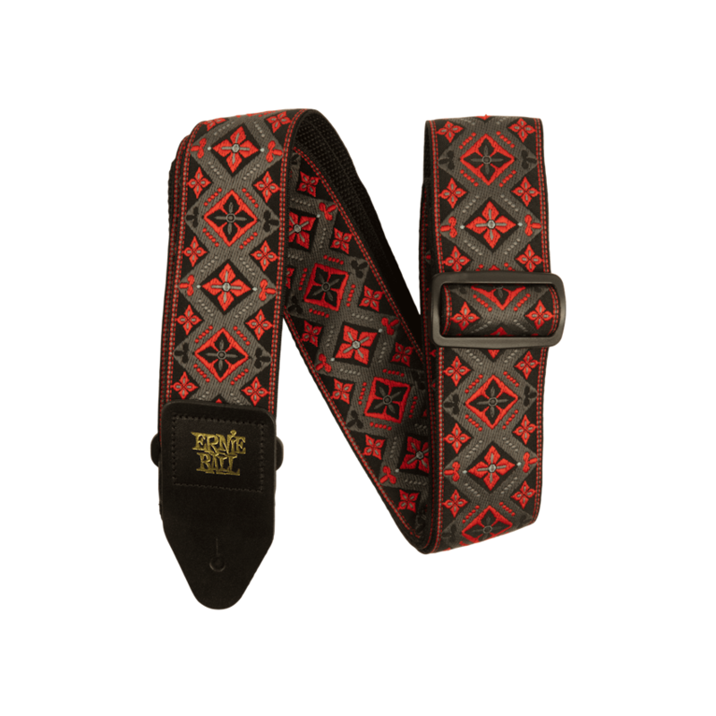Ernie Ball NEW Ernie Ball Polypro Jacquard Strap - Red King
