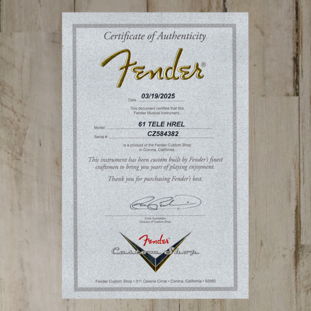 Fender NEW Fender Custom Shop 1961 Telecaster Heavy Relic - Faded Aged Candy Apple Red (382)