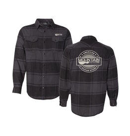 MME PRE ORDER MME Flannel Plaid Shirt - Black/Grey - XL