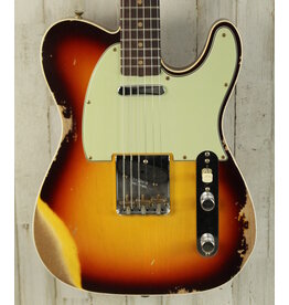 Fender NEW Fender Custom Shop 1960 Telecaster Custom Heavy Relic - Super Faded Aged Chocolate 3-Color Sunburst (366)
