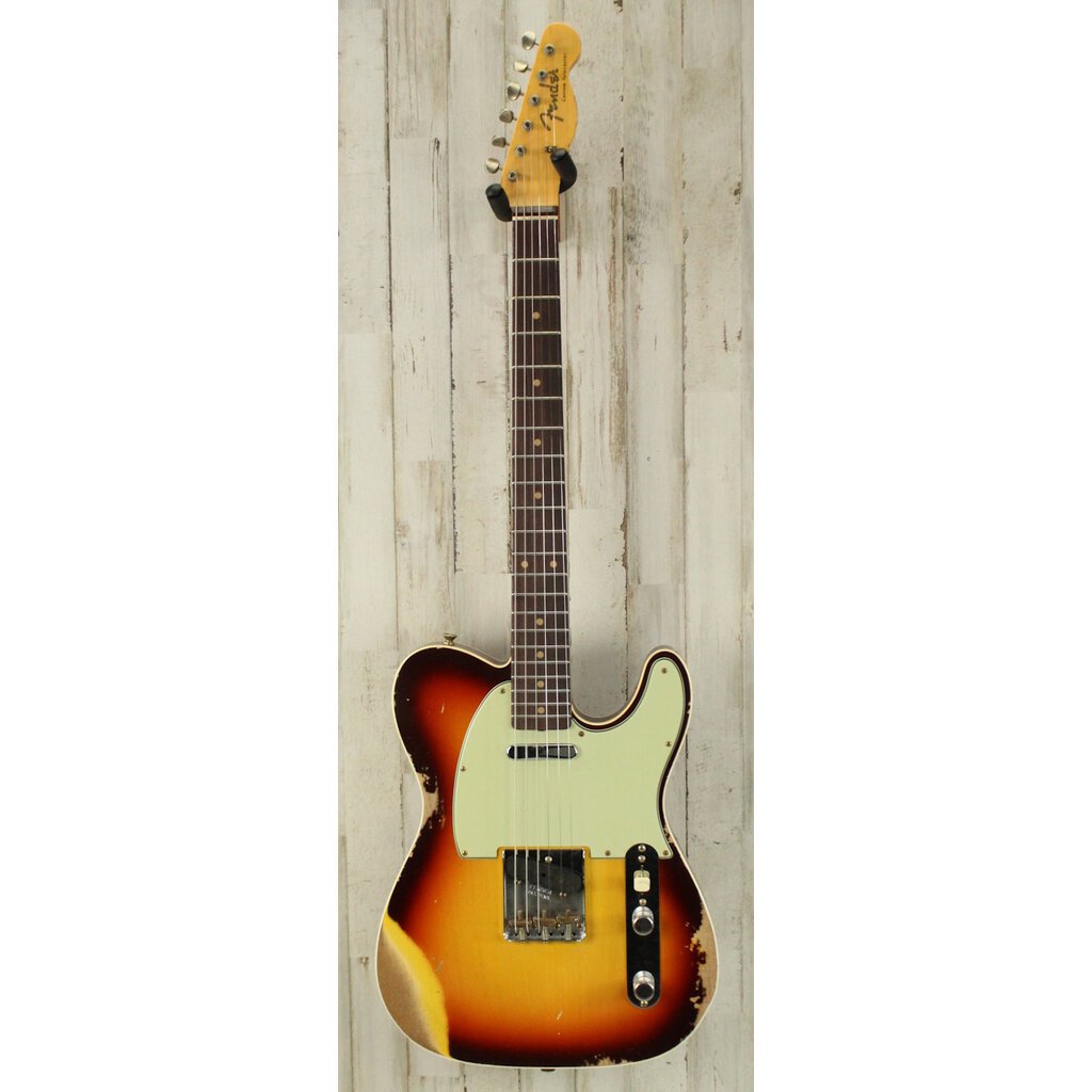 Fender NEW Fender Custom Shop 1960 Telecaster Custom Heavy Relic - Super Faded Aged Chocolate 3-Color Sunburst (366)