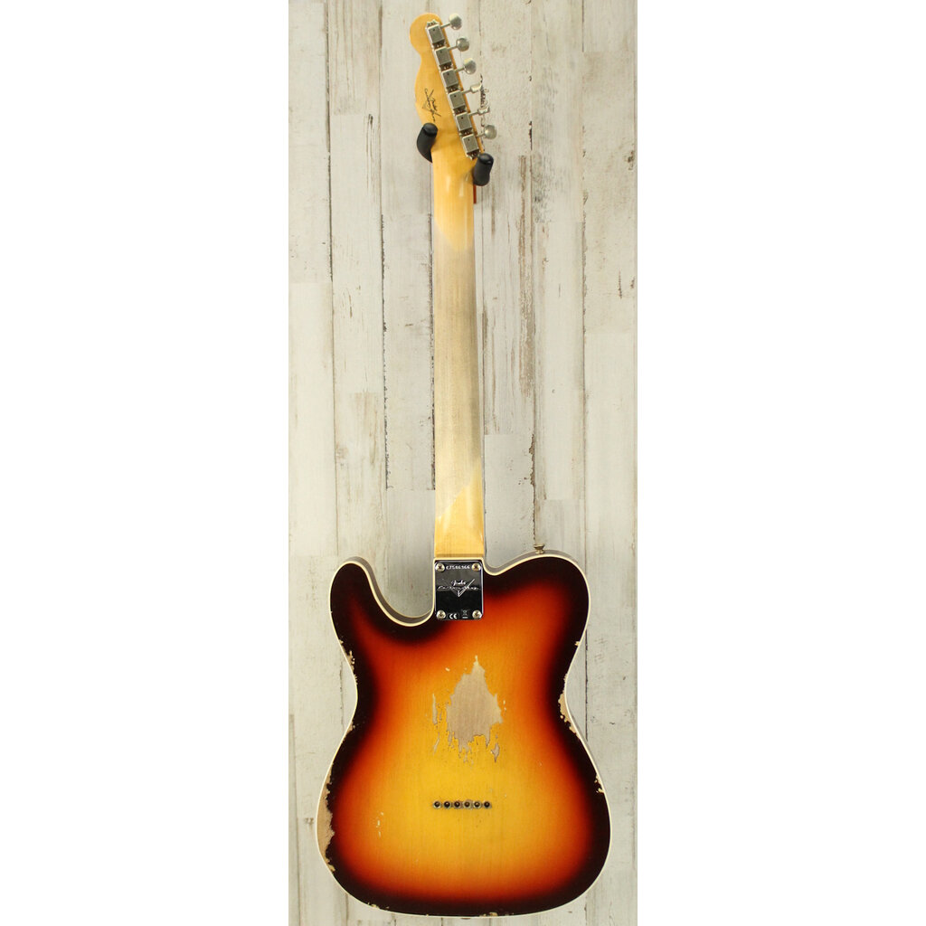 Fender NEW Fender Custom Shop 1960 Telecaster Custom Heavy Relic - Super Faded Aged Chocolate 3-Color Sunburst (366)