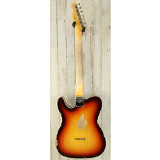 Fender NEW Fender Custom Shop 1960 Telecaster Custom Heavy Relic - Super Faded Aged Chocolate 3-Color Sunburst (366)