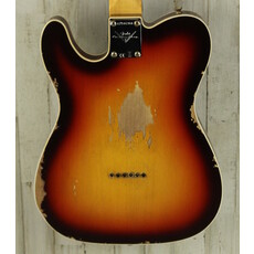 Fender NEW Fender Custom Shop 1960 Telecaster Custom Heavy Relic - Super Faded Aged Chocolate 3-Color Sunburst (366)