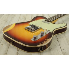 Fender NEW Fender Custom Shop 1960 Telecaster Custom Heavy Relic - Super Faded Aged Chocolate 3-Color Sunburst (366)