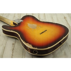 Fender NEW Fender Custom Shop 1960 Telecaster Custom Heavy Relic - Super Faded Aged Chocolate 3-Color Sunburst (366)