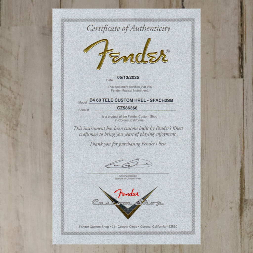 Fender NEW Fender Custom Shop 1960 Telecaster Custom Heavy Relic - Super Faded Aged Chocolate 3-Color Sunburst (366)