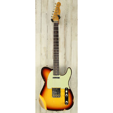 Fender NEW Fender Custom Shop 1960 Telecaster Custom Heavy Relic - Super Faded Aged Chocolate 3-Color Sunburst (757)