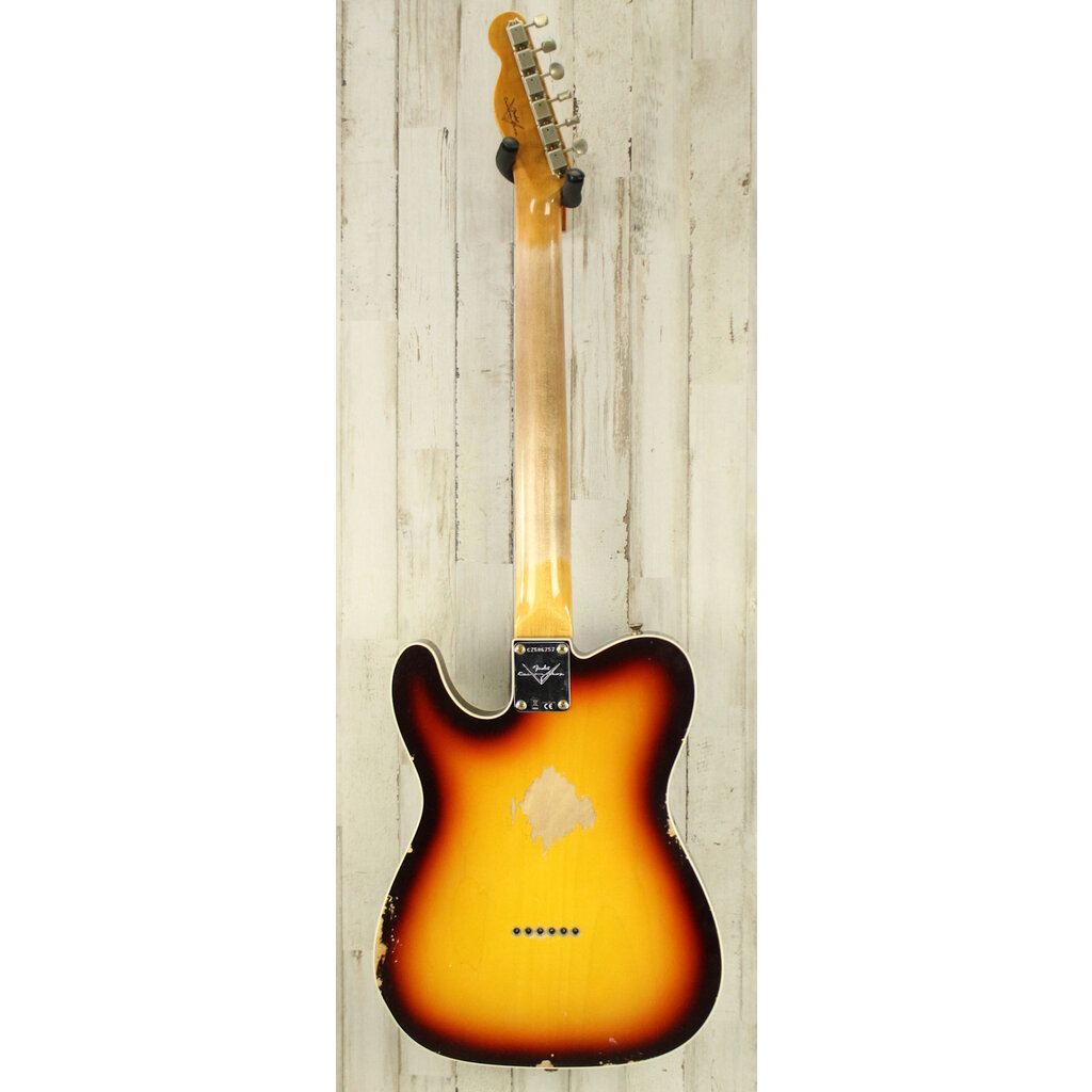 Fender NEW Fender Custom Shop 1960 Telecaster Custom Heavy Relic - Super Faded Aged Chocolate 3-Color Sunburst (757)