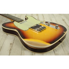 Fender NEW Fender Custom Shop 1960 Telecaster Custom Heavy Relic - Super Faded Aged Chocolate 3-Color Sunburst (757)