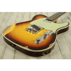 Fender NEW Fender Custom Shop 1960 Telecaster Custom Heavy Relic - Super Faded Aged Chocolate 3-Color Sunburst (757)