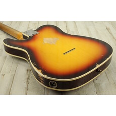 Fender NEW Fender Custom Shop 1960 Telecaster Custom Heavy Relic - Super Faded Aged Chocolate 3-Color Sunburst (757)