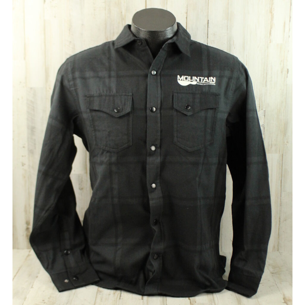 MME MME Flannel Plaid Shirt - Black/Grey - Medium
