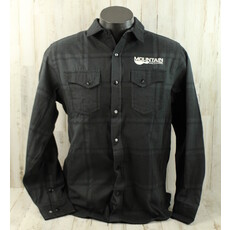 MME MME Flannel Plaid Shirt - Black/Grey - Medium