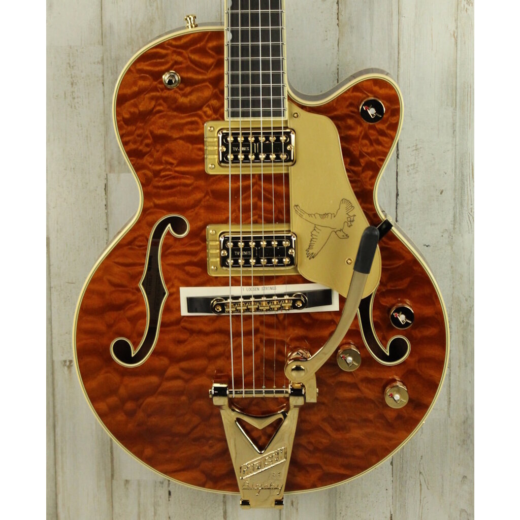DEMO Gretsch Limited Quilt Falcon Jr. - Roundup Orange (179