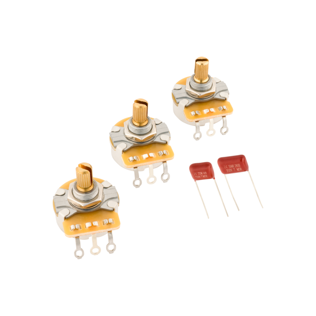 Fender NEW Fender Stratocaster Split Shaft Potentiometer and Capacitor Kit