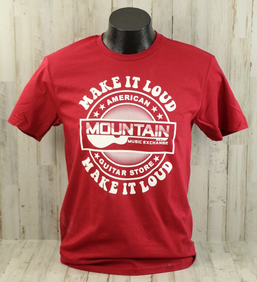 NEW MME Soft Style T Shirt - Cardinal Red - Mountain Music Exchange