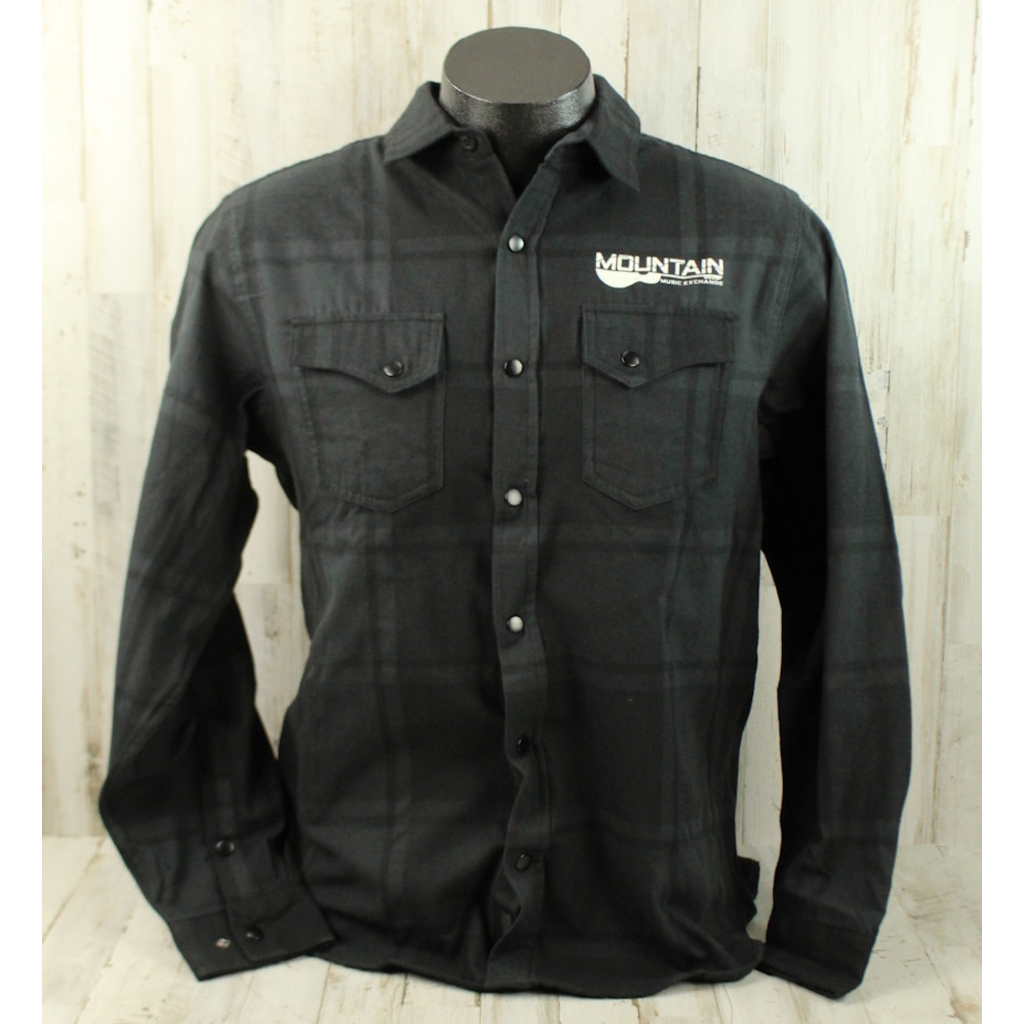 MME NEW MME Flannel Plaid Shirt - Black/Grey