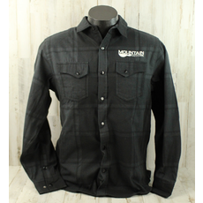 MME NEW MME Flannel Plaid Shirt - Black/Grey