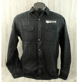 MME NEW MME Flannel Plaid Shirt - Black/Grey