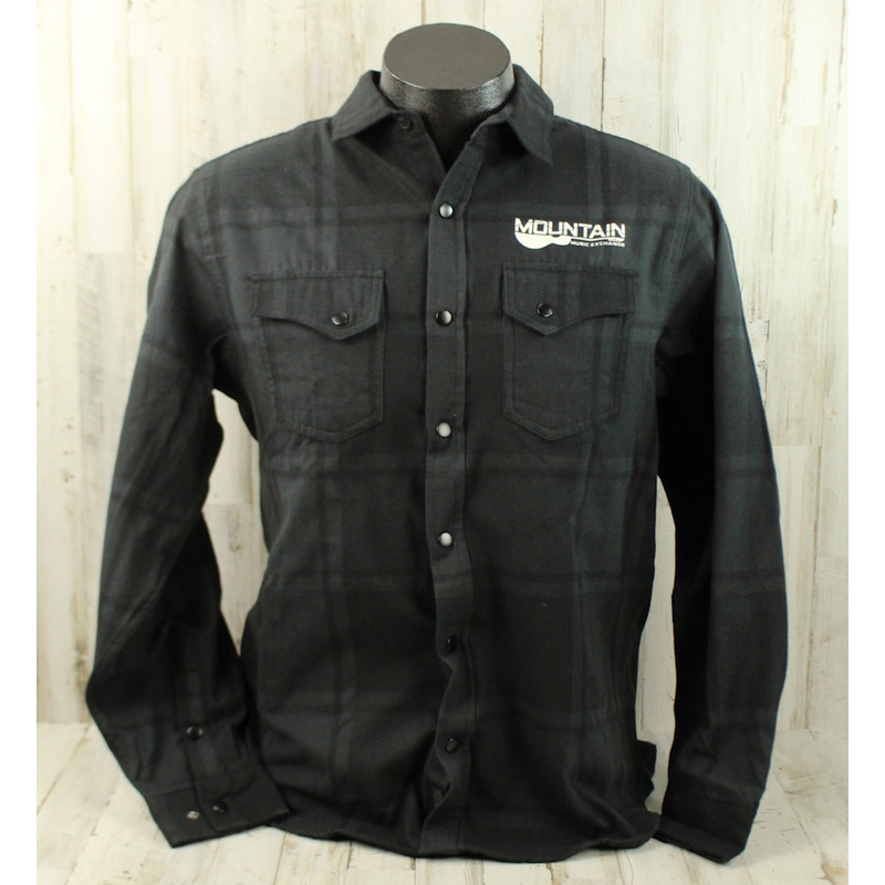 MME NEW MME Flannel Plaid Shirt - Black/Grey