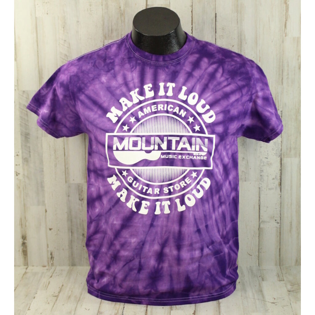 MME NEW MME 'Make It Loud' T-Shirt - Spider Purple Tie Dye