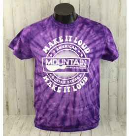 MME NEW MME 'Make It Loud' T-Shirt - Spider Purple Tie Dye