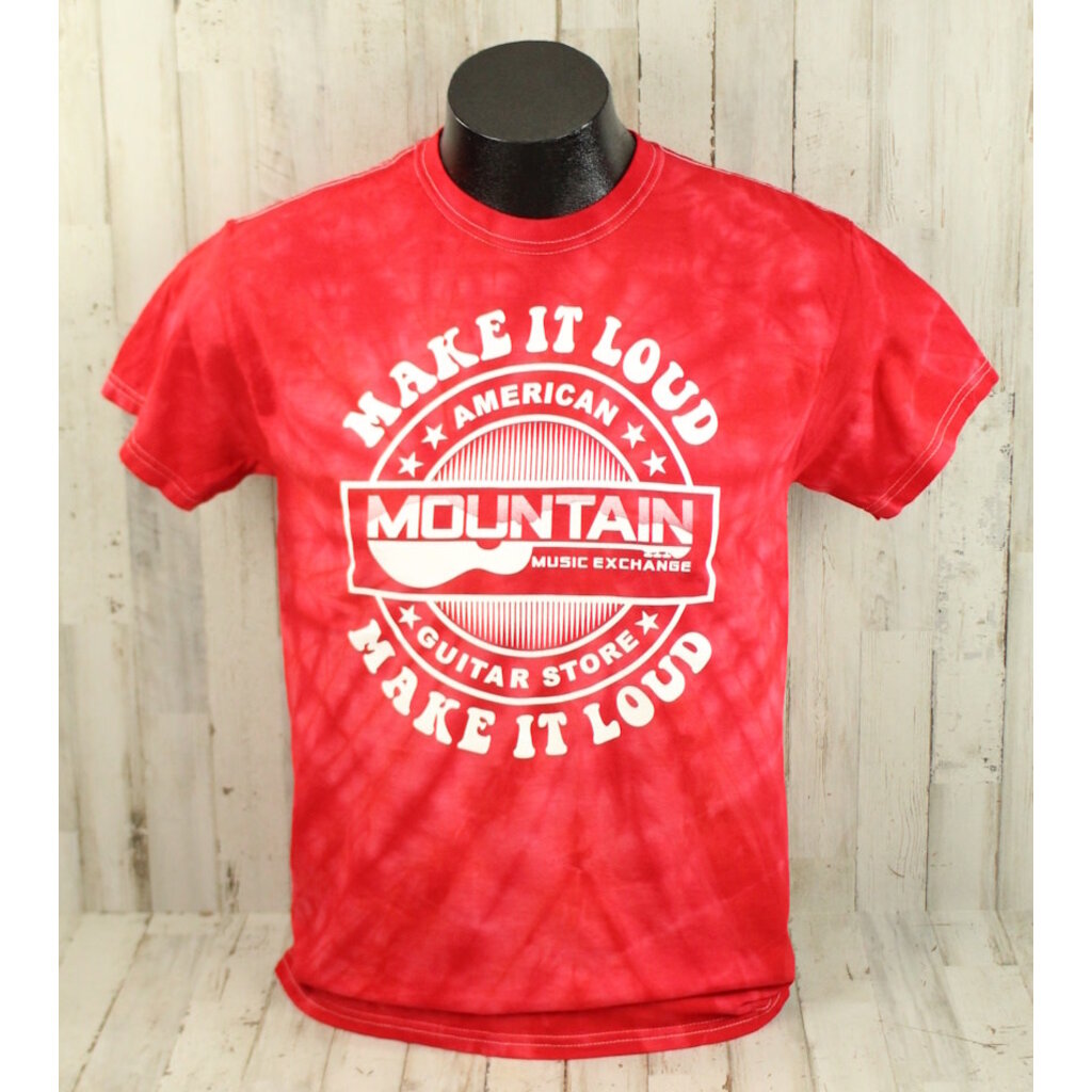 MME NEW MME 'Make It Loud' T-Shirt - Spider Red Tie Dye