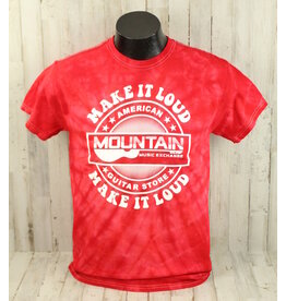 MME NEW MME 'Make It Loud' T-Shirt - Spider Red Tie Dye