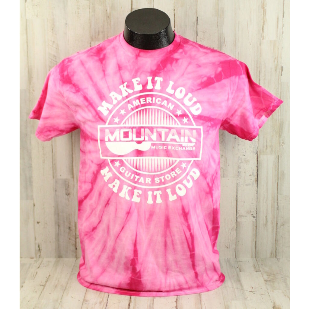 MME NEW MME 'Make It Loud' T-Shirt - Spider Pink Tie Dye