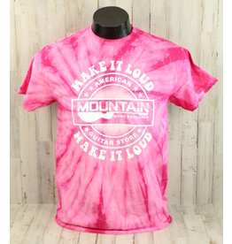 MME NEW MME 'Make It Loud' T-Shirt - Spider Pink Tie Dye
