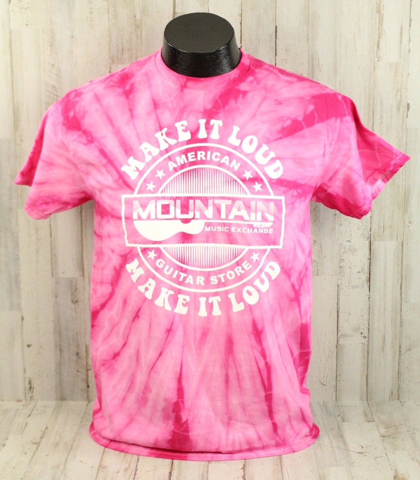 NEW MME 'Make It Loud' T-Shirt - Spider Pink Tie Dye - Mountain