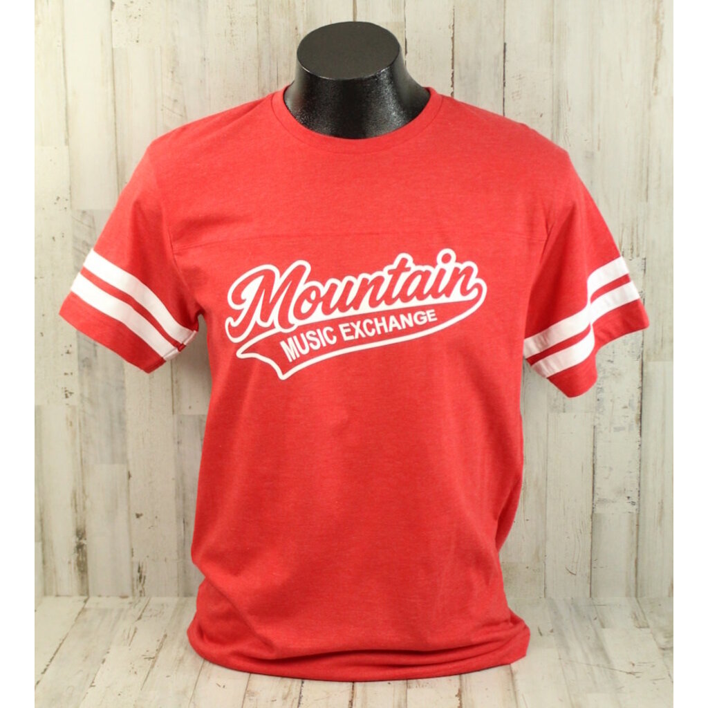 MME NEW MME Football Jersey Tee - Vintage Red/White
