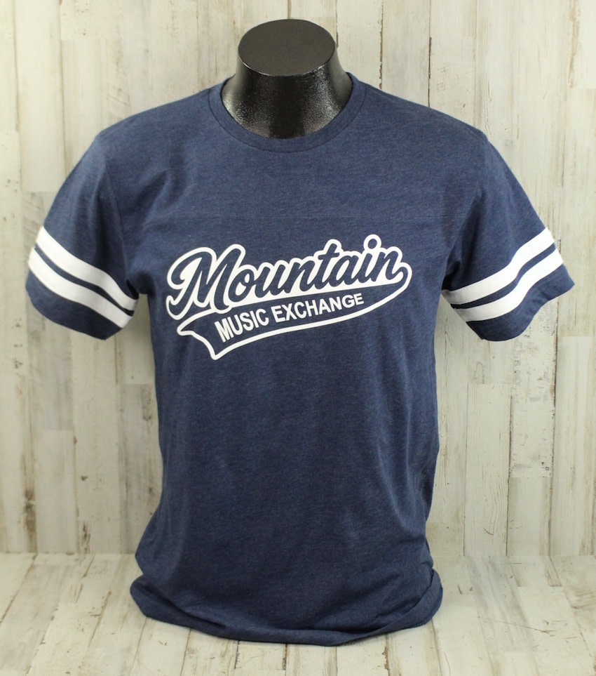 NEW MME Football Jersey Tee - Vintage True Navy/White