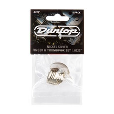Dunlop NEW Dunlop Nickel Silver Finger and Thumbpick Set - .0225"