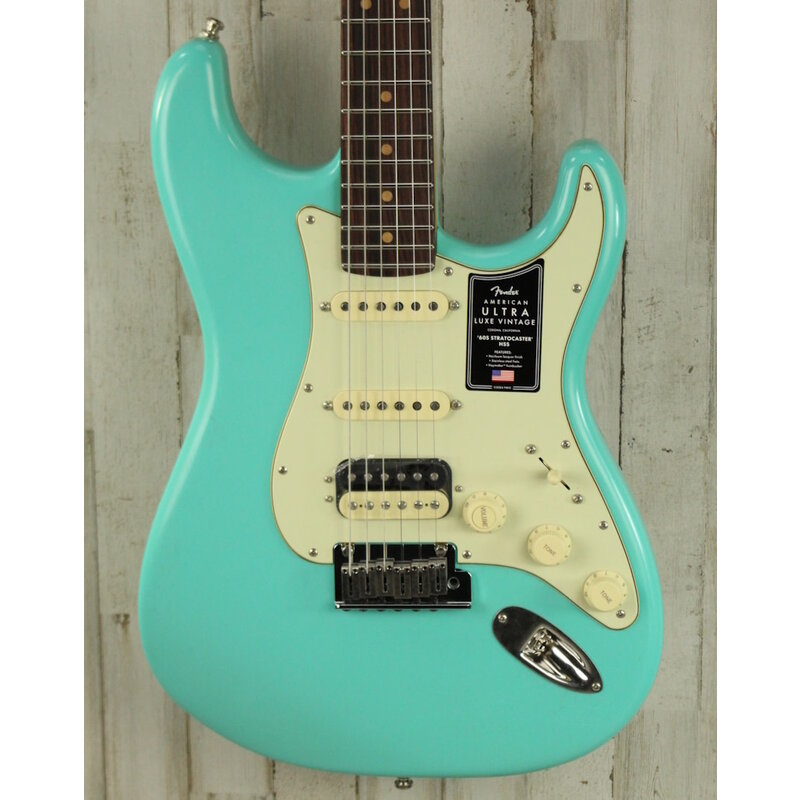Fender NEW Fender American Ultra Luxe Vintage '60s Stratocaster HSS - Sea Foam Green (874)