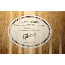 Gibson NEW Gibson J-45 Special - Vintage Sunburst (057)