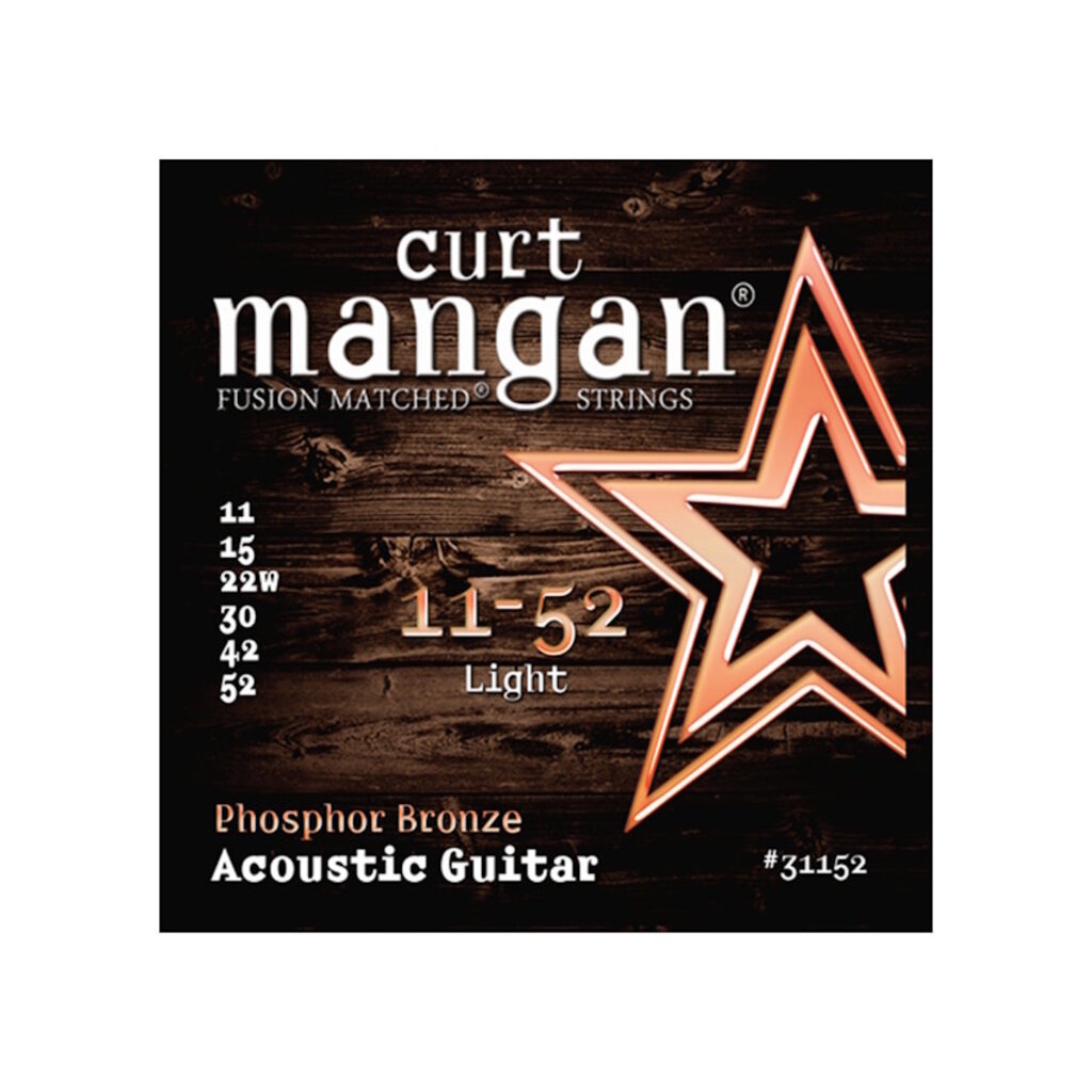 Curt Mangan NEW Curt Mangan Phosphor Bronze Acoustic Guitar Strings - Light - .011-.052