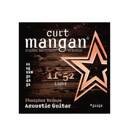 Curt Mangan NEW Curt Mangan Phosphor Bronze Acoustic Guitar Strings - Light - .011-.052
