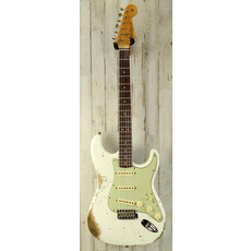 Fender NEW Fender Custom Shop Limited Edition 1964 L-Series Stratocaster Heavy Relic - Aged Olympic White (770)