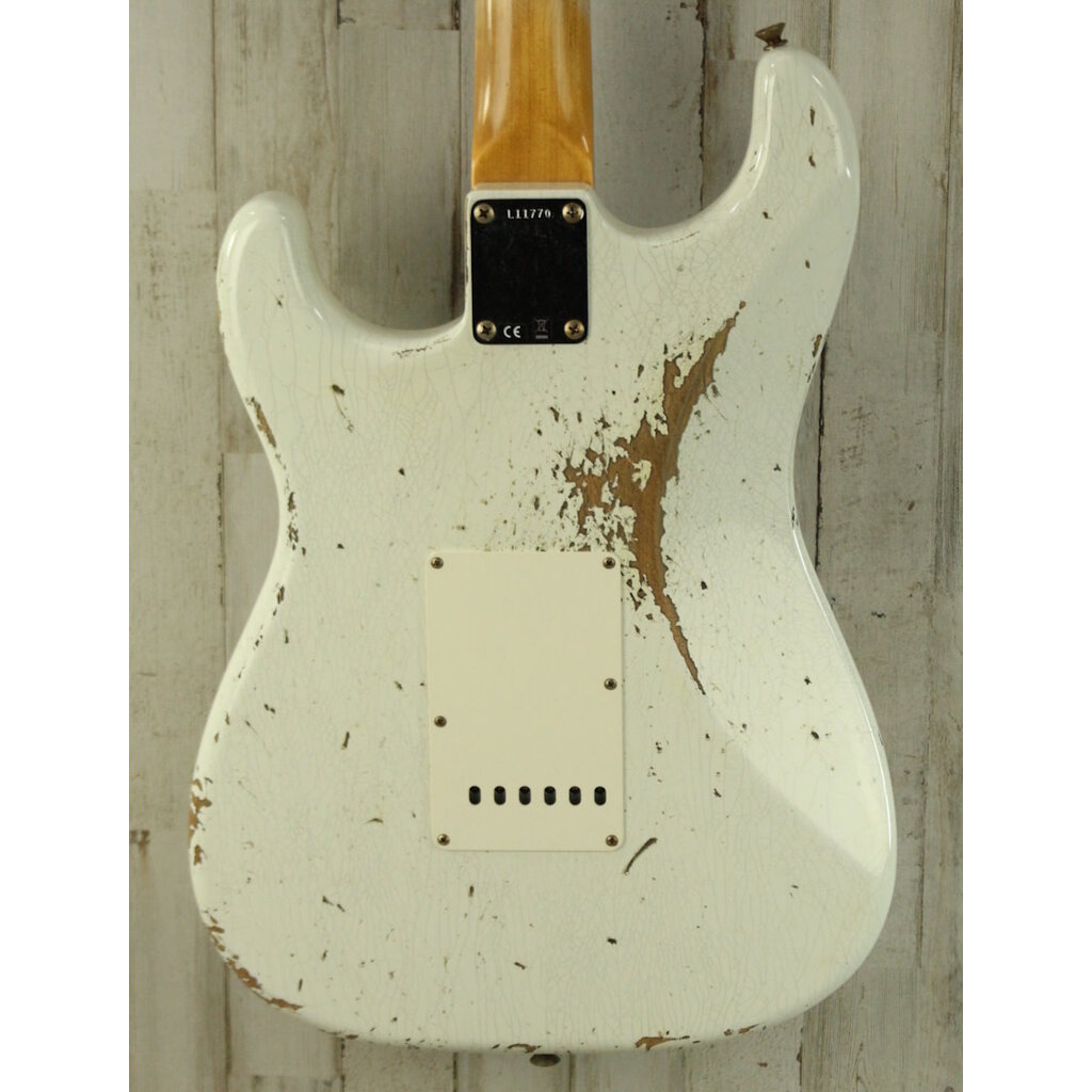 Fender NEW Fender Custom Shop Limited Edition 1964 L-Series Stratocaster Heavy Relic - Aged Olympic White (770)